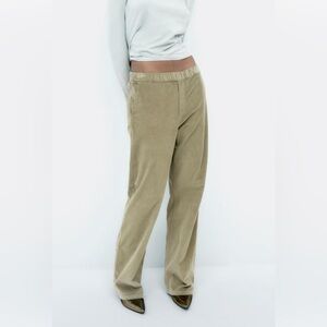 Zara corduroy khaki pants